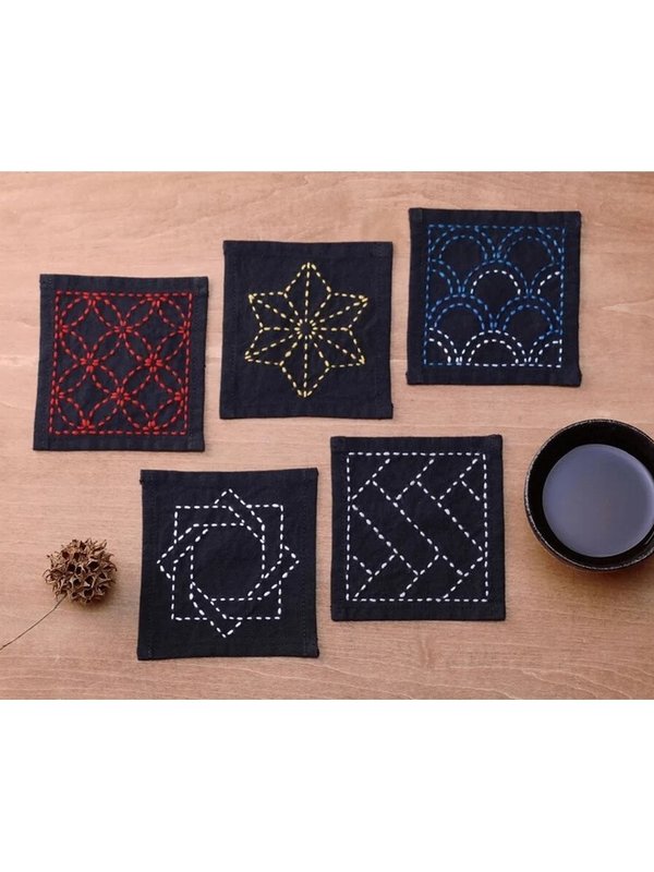 Olympus Sashiko  Tsumugi Sampler Coasters