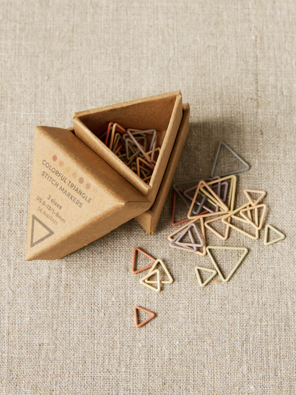 Cocoknits Stitch Marker Set triangle earth tones