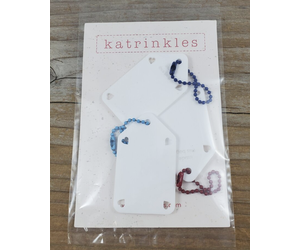 Write On / Wipe Off Acrylic White Project Bag Tags – Katrinkles