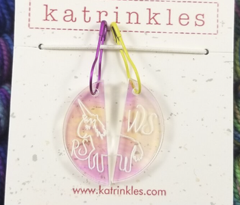 Write On Wipe Off Acrylic Stitch Markers - Nina Chicago