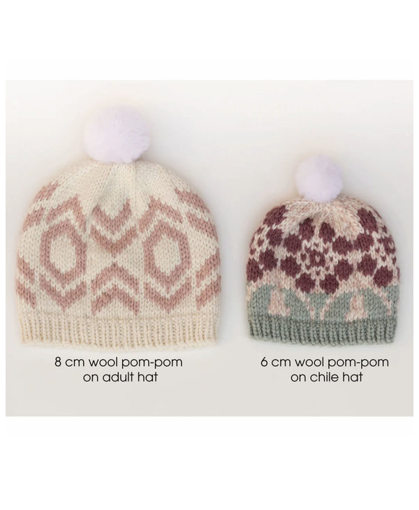 Wool Pom Pom 4 cm Set of 5 - Nina Chicago