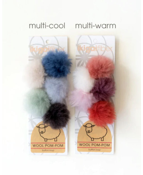 Gogogmee 16pcs Clothing Accessories Simulation Plush Fur Puff Faux Fur pom  pom Knitting Pom Clothing Ball Accessories Knitted Scarf Sewing pom Mini