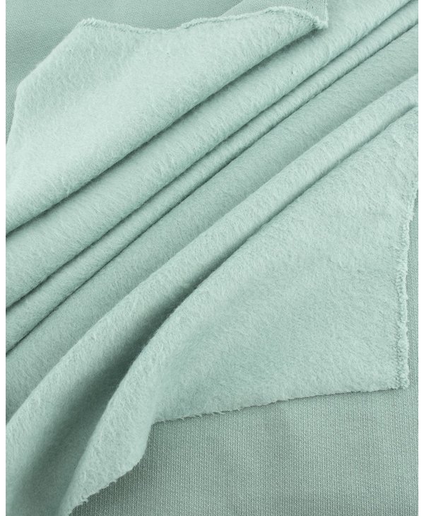 Birch Organic Fabric Organic Solid Fleece Mineral