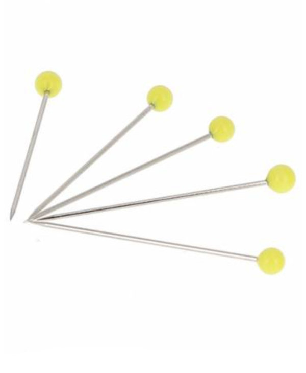 Bohin Murano Glass Head Pins in Pea Green —