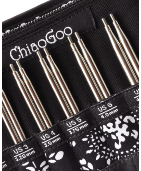 ChiaoGoo - 5 TWIST Interchangeable Needle Set Red Lace Large US 9