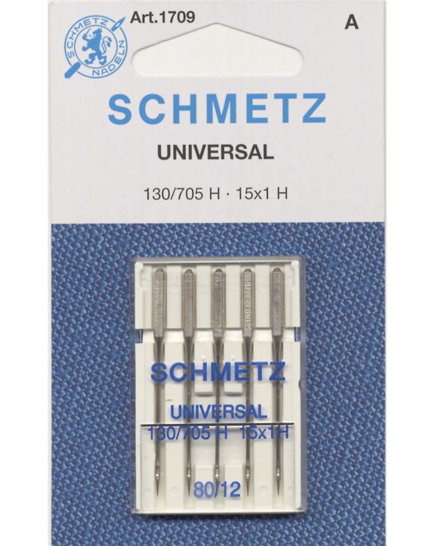 Universal Machine Needles Size 12/80, 5 pc Schmetz