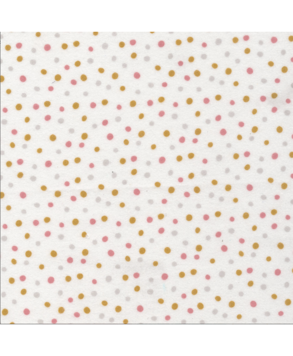 Organic Northerly Flannel by Lindsay Bonaccorso Confetti  Pink/Gold