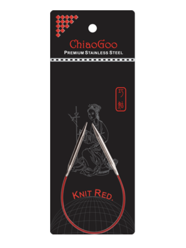 Chiaogoo Knit Red Fixed Circular 9"