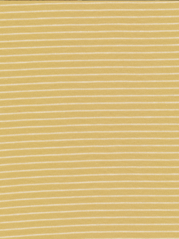 Cloud 9 Fabric Organic Knit  by Jessica Jones little stripes gold