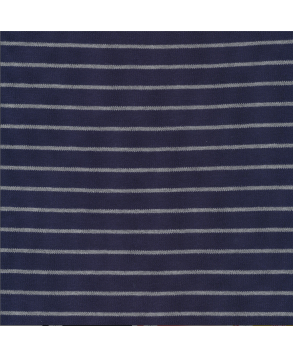 Organic Knit  by Jessica Jones stripes blue/heather gray