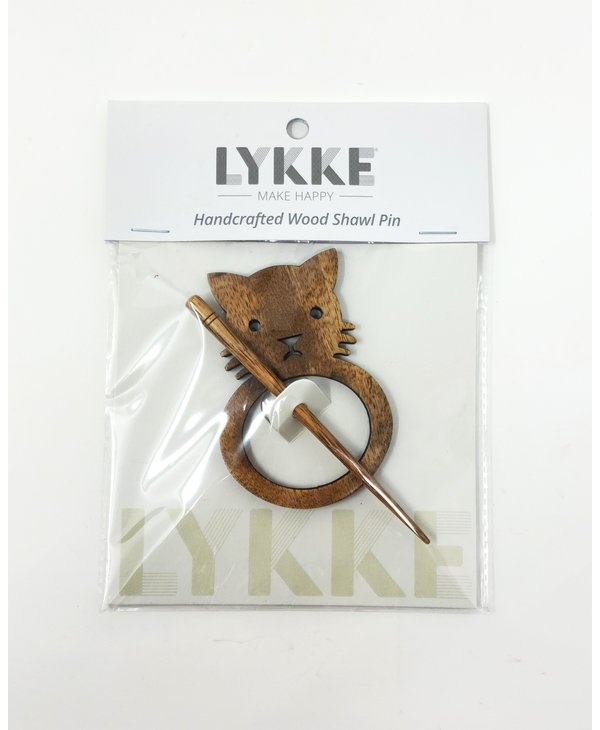 Lykke Round Shawl Pin (Rosewood)