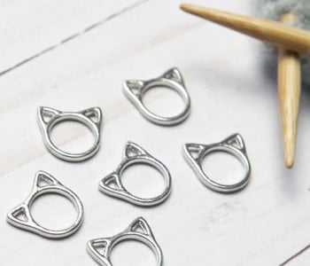 Cat Ears Closed Ring Stitch Markers