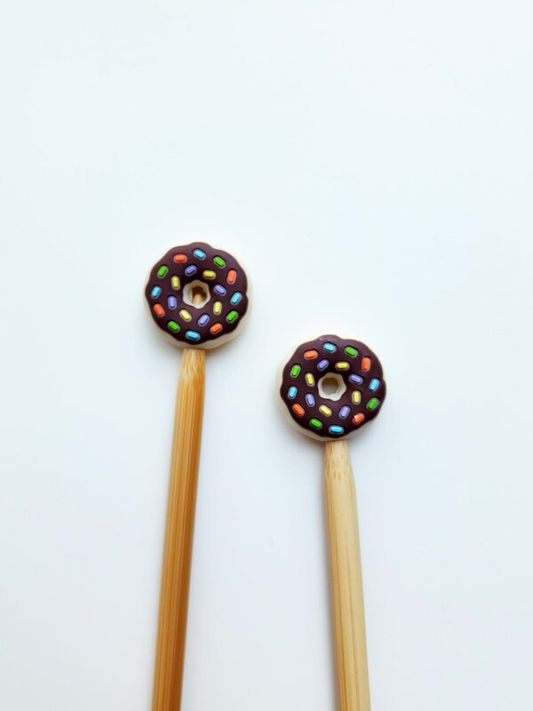 Minnie & Purl Stitch Stoppers Chocolate Donuts