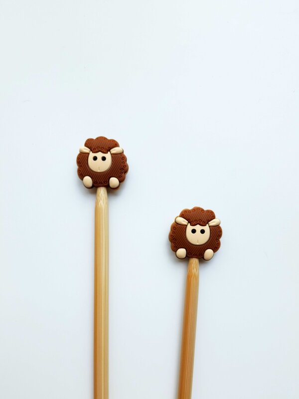 Minnie & Purl Stitch Stoppers Sheep brown