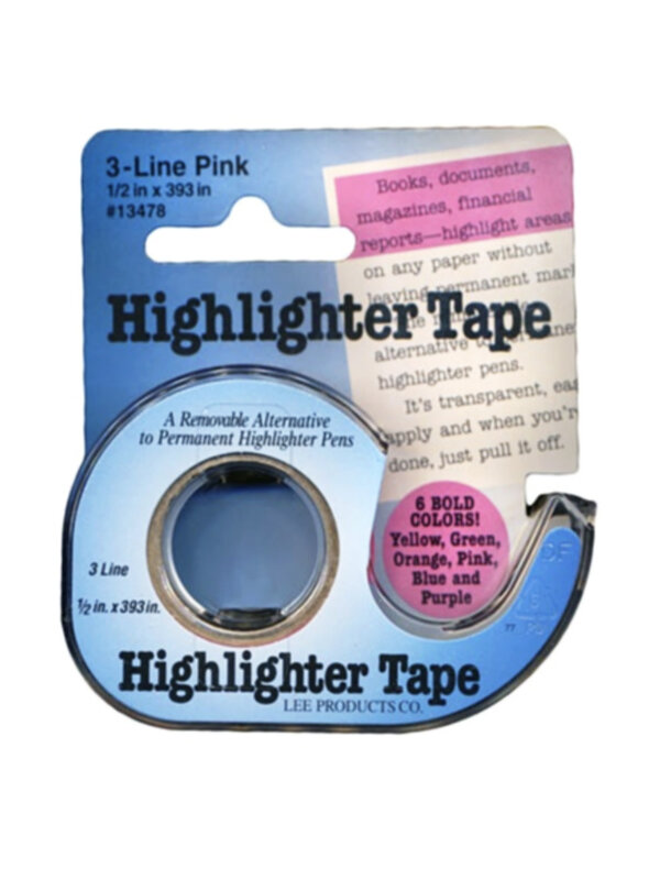 Lee Products Highlighter Tape