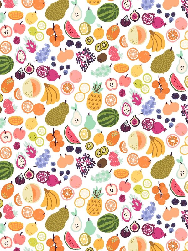 Cotton + Steel Colors & Cravings Summer Fruit Digiprint