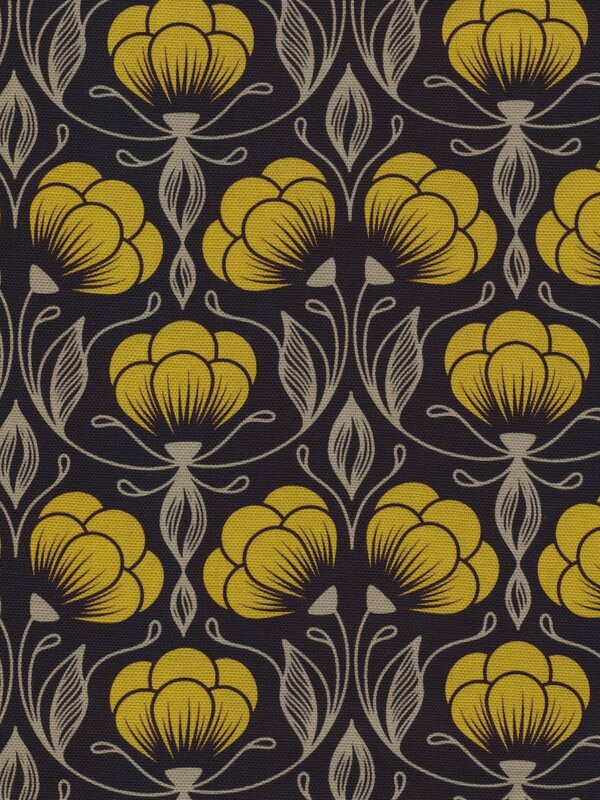 Cloud 9 Fabric Magic Flowers Black