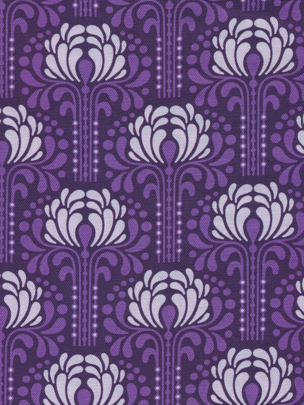 Cloud 9 Fabric Magic Flowers Purple