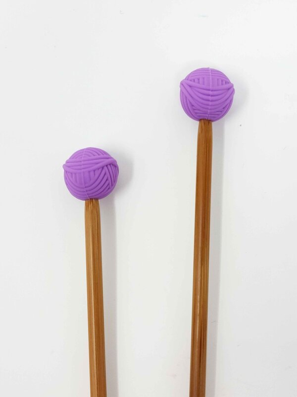 Minnie & Purl Stitch Stoppers Yarn Balls Lilac