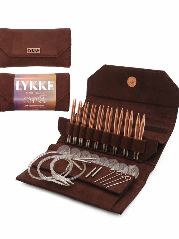 Lykke Cypra Circular Interchangeable Copper Needle Set