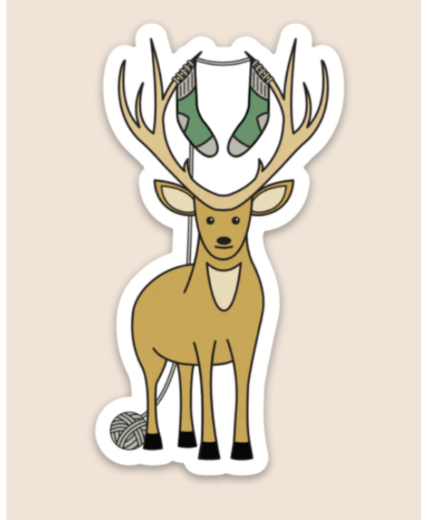 Design : deer knitting