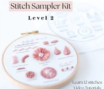 Embroidery Stitch Sampler Kit level 2