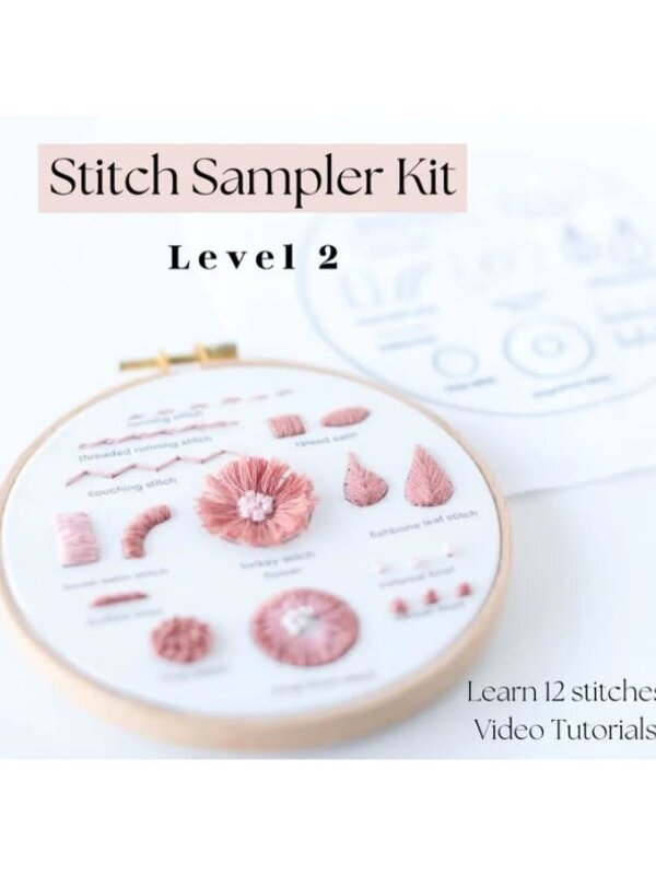 Little Stitchy Bee Embroidery Stitch Sampler Kit level 2