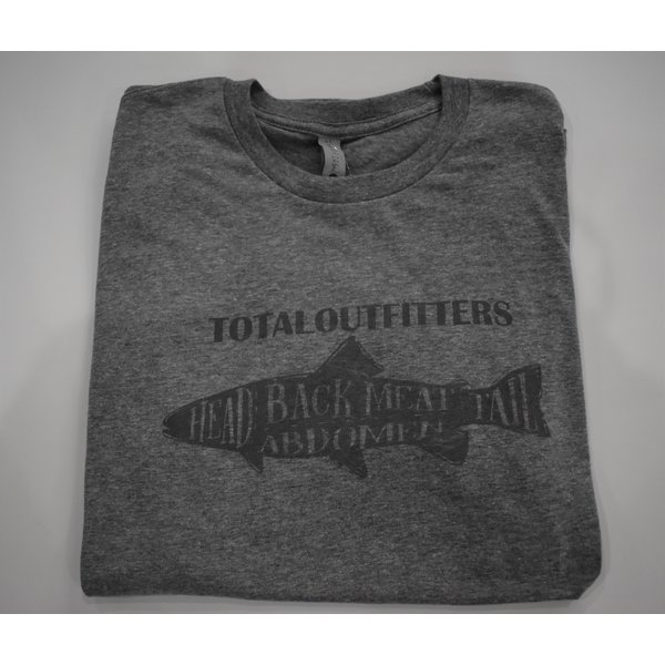 TOTAL OUTFITTERS GREY LOGO T-SHIRT