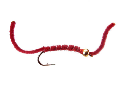 Montana Fly Company MFC - BH San Juan Worm - Blood Red S12  [Single]