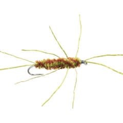 Montana Fly Company MFC Flexi Girdle Bug Rusty / Olive S6  [Single]