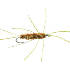 Montana Fly Company MFC Flexi Girdle Bug Rusty / Olive S8  [Single]