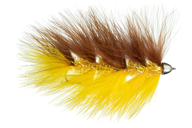Montana Fly Company MFC Galloup's Barely Legal (Cone Head) - Brown/Yellow S4  [Single]