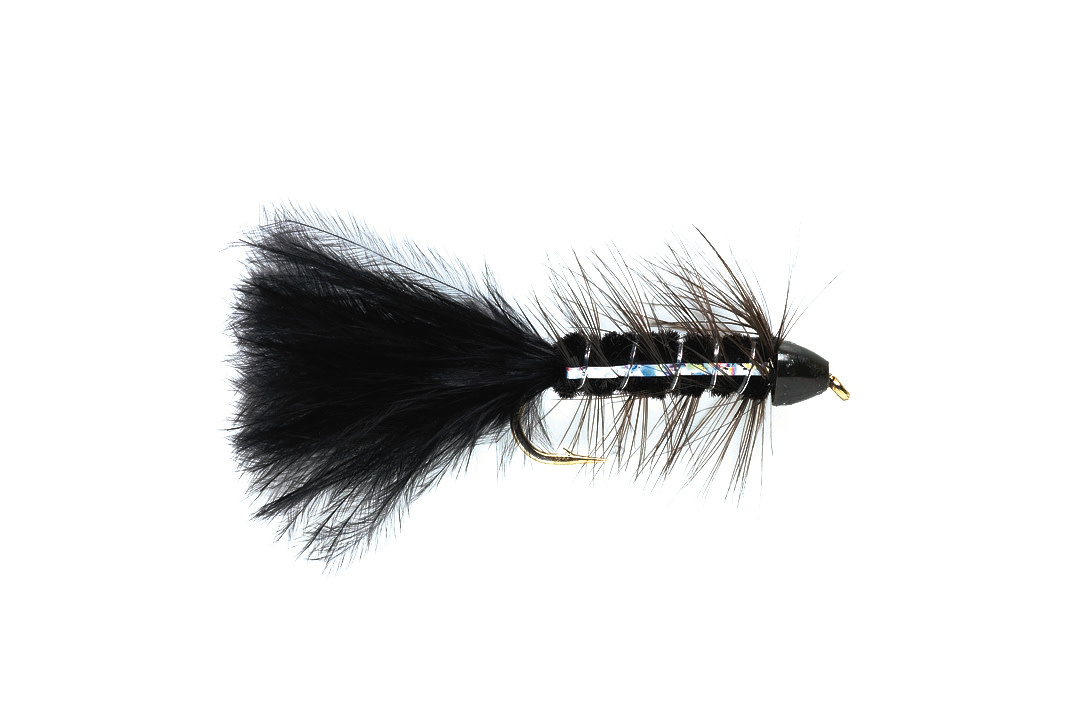 FULLING MILL FM Woolly Bugger Blk Flash CH S6