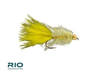 Woolly Bugger White Conehead S6 Fishing Fly, Streamers