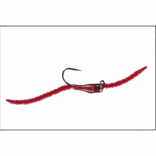 Montana Fly Company MFC Jake's Depth Charge Jig Worm Red S10 3.3 mm   [Single]