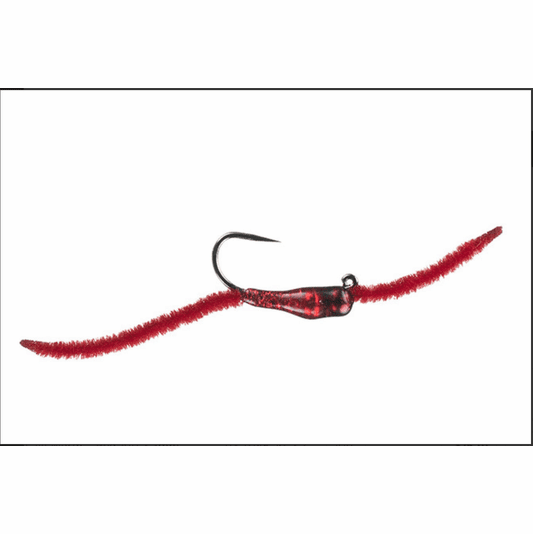 Montana Fly Company MFC Jake's Depth Charge Jig Worm Red S14 2.8 mm   [Single]