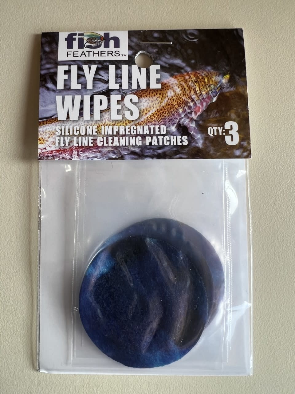 FISH FEATHERS FISHFEATHERS- Fly Line Cleaning Wipes (Reusable)