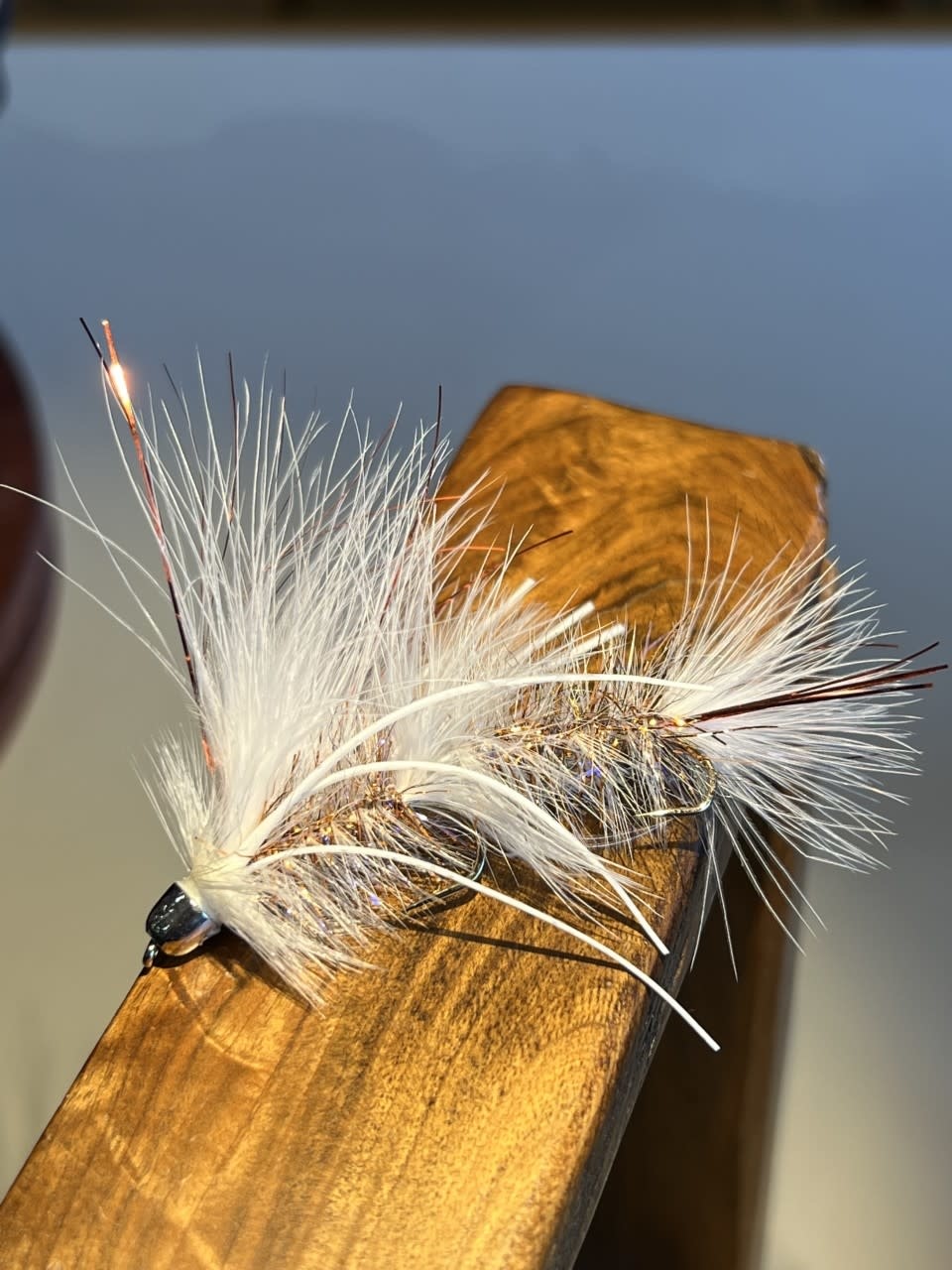 YELLOWSTONE FLY GOODS YFG Majerus's 2 Hook Johnnie Articulated Streamer White Copper S4 [Single]