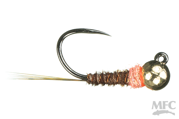 Montana Fly Company MFC Barbless Jig Frenchie Nymph  Pink S14 - 3.3 mm [Single]