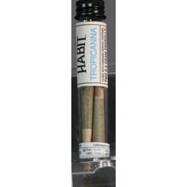 Habit CBD D8 Pre rolls 2pk Tropicanna