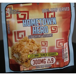 Hometown Hero Hometown Hero D9 Cinna-crunch squares 300mg