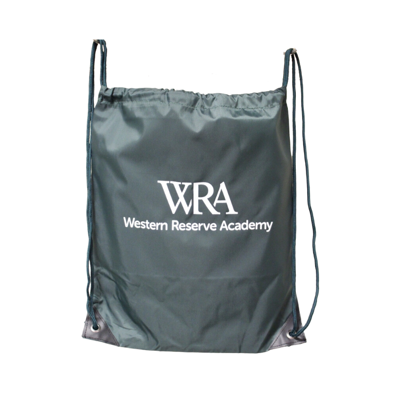 Green Sling Cinch Backpack Western Reserve Academy