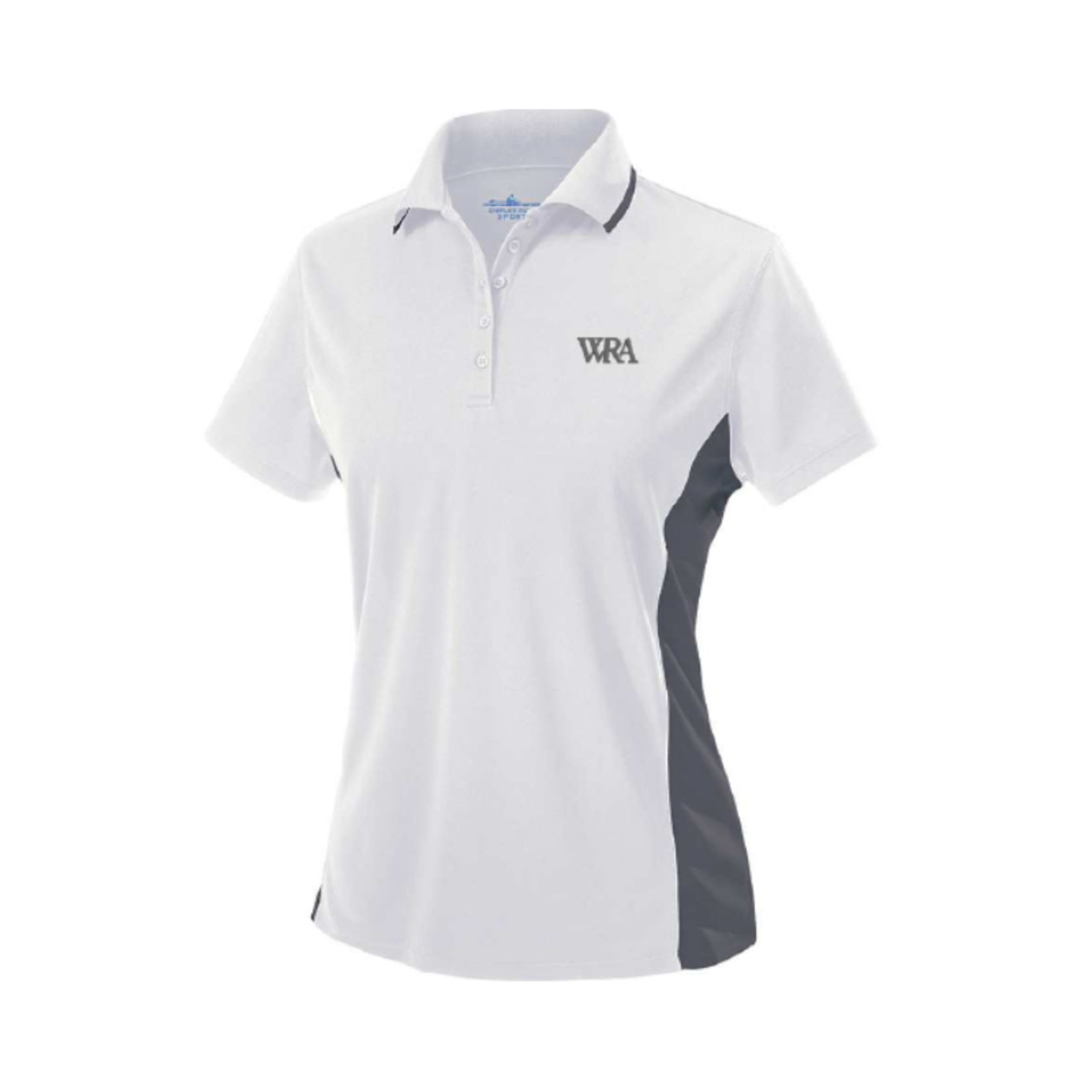 Charles River Apparel Women's White/Slate Polo