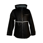 Charles River Women's Black Rain Jacket