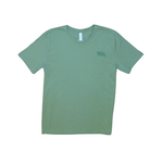 Magnolia Blu Men's Short Sleeve Green Tee w/WRA Embroidered in Green