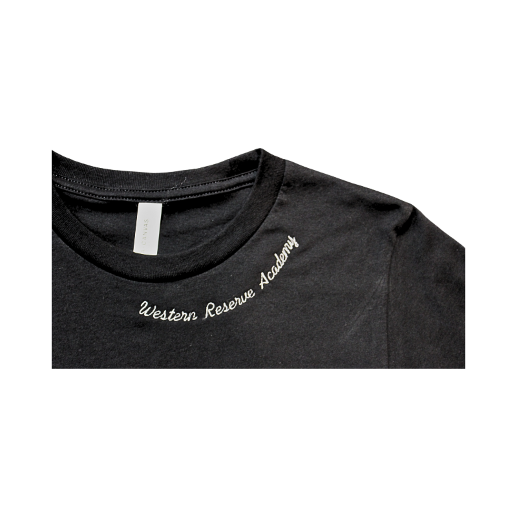 Magnolia Blu Ladies Long Sleeve Black Tee with Neckline Logo Embroidery