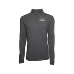 Charles River Apparel Men's Charcoal Grey Waffle 1/4 Zip