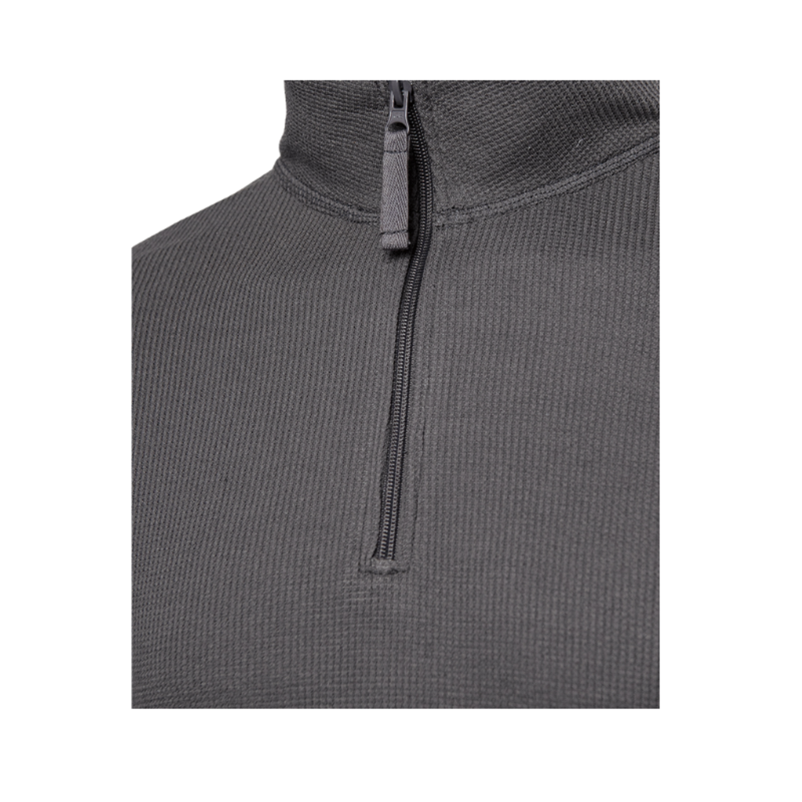 Charles River Apparel Men's Charcoal Grey Waffle 1/4 Zip
