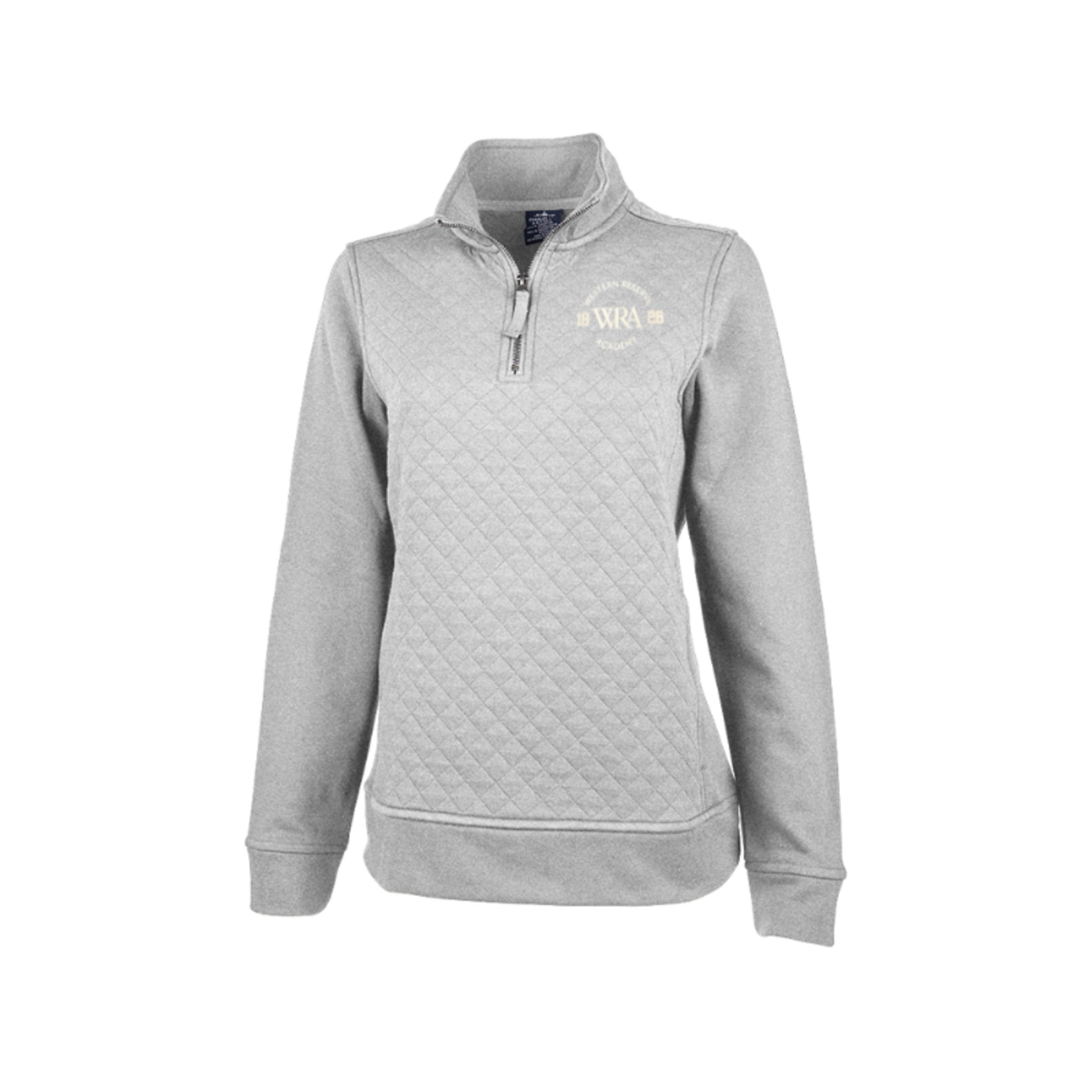 Charles River Apparel Women's Heather Grey Quilted Pullover