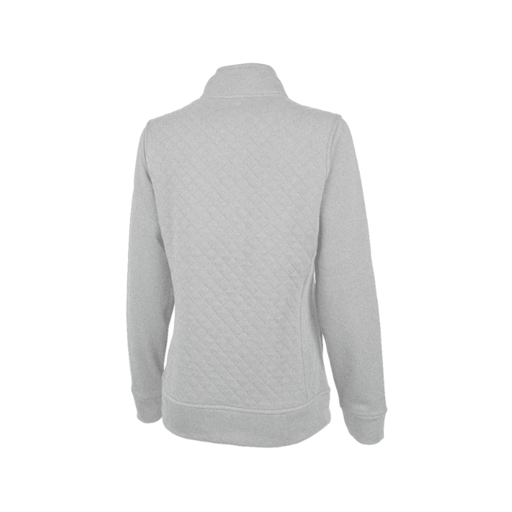 Charles River Apparel Women's Heather Grey Quilted Pullover